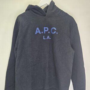 A.P.C. LA Sweat Hoodie in Noir SIZE XL